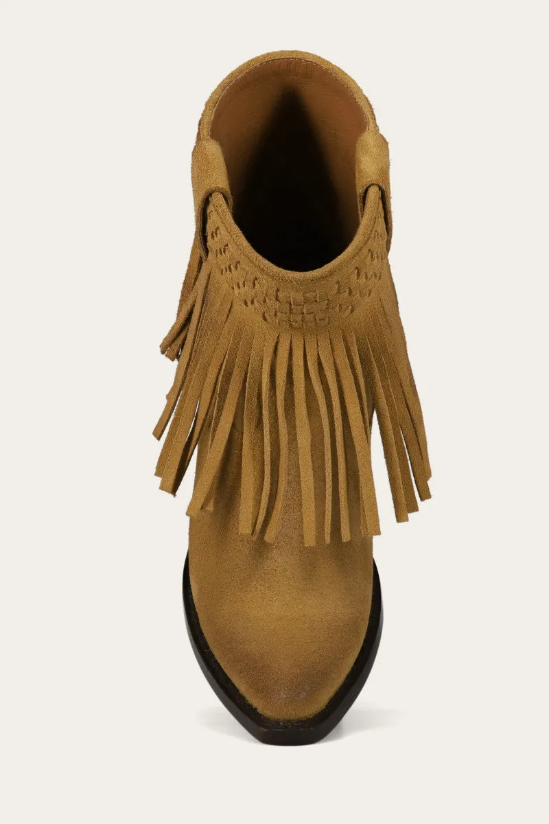 Sacha Short Fringe Bootie