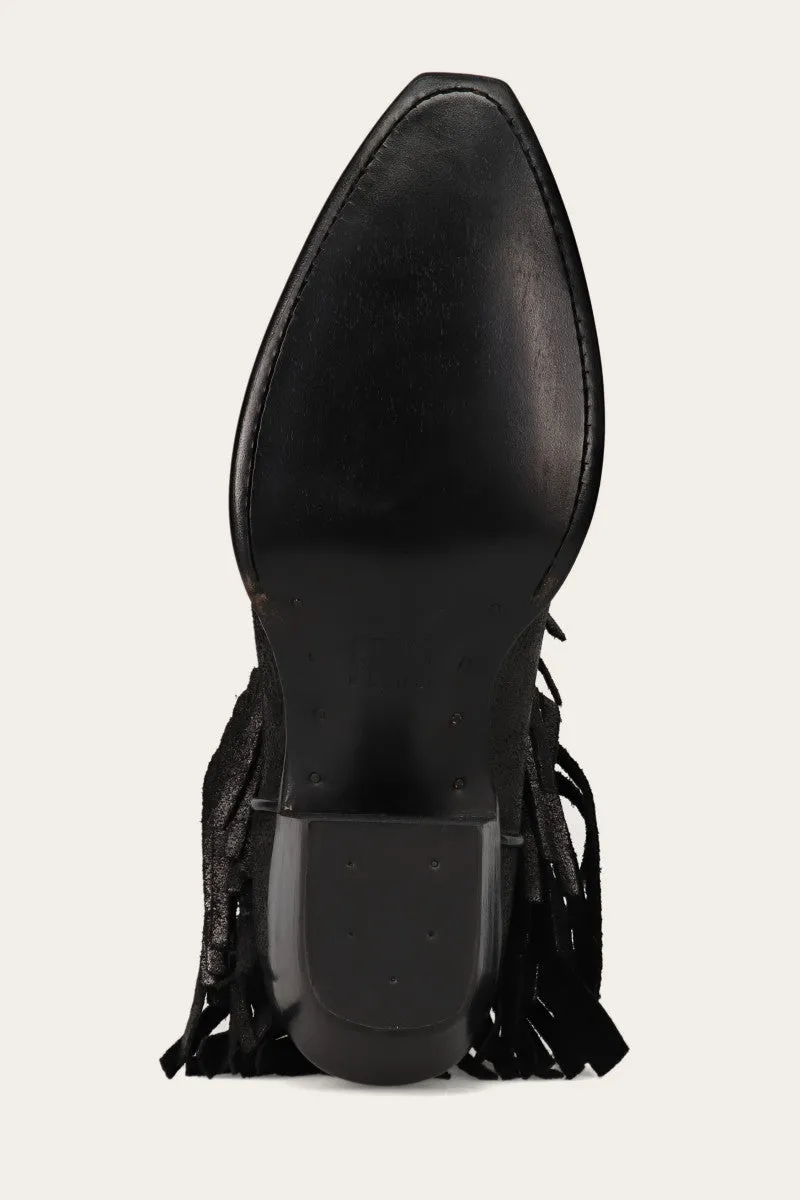 Sacha Short Fringe Bootie