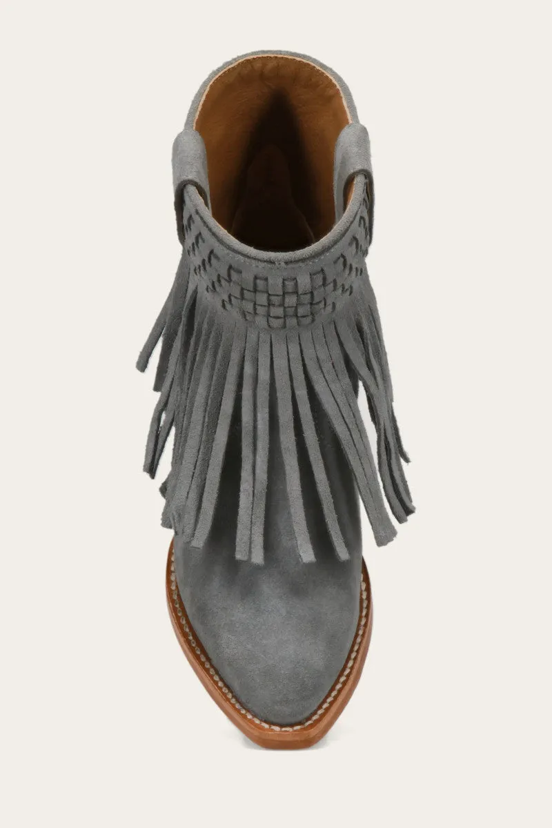 Sacha Short Fringe Bootie