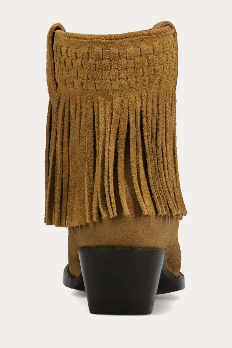 Sacha Short Fringe Bootie