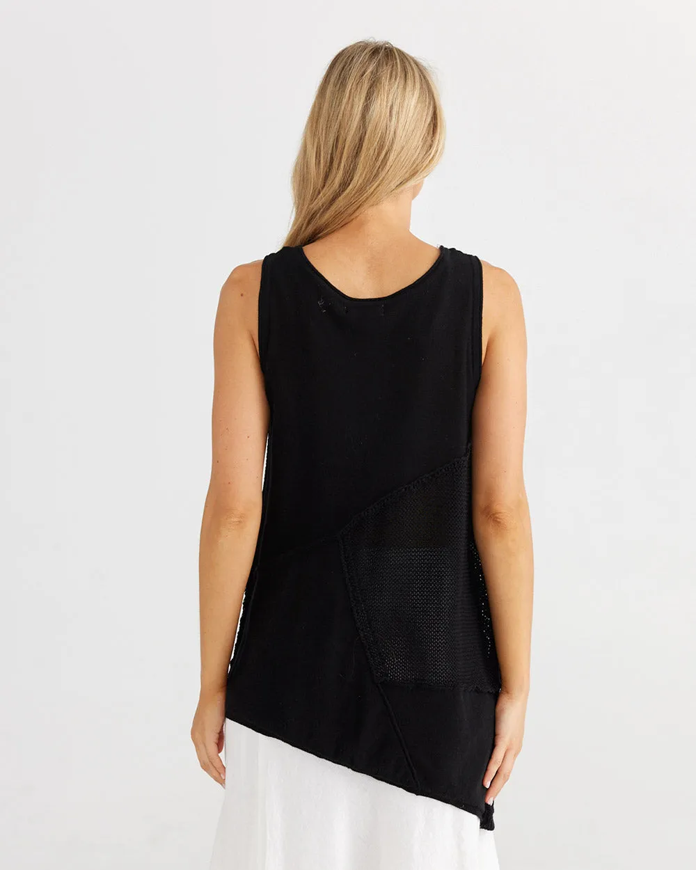 Shanty Milano Knit Singlet Black