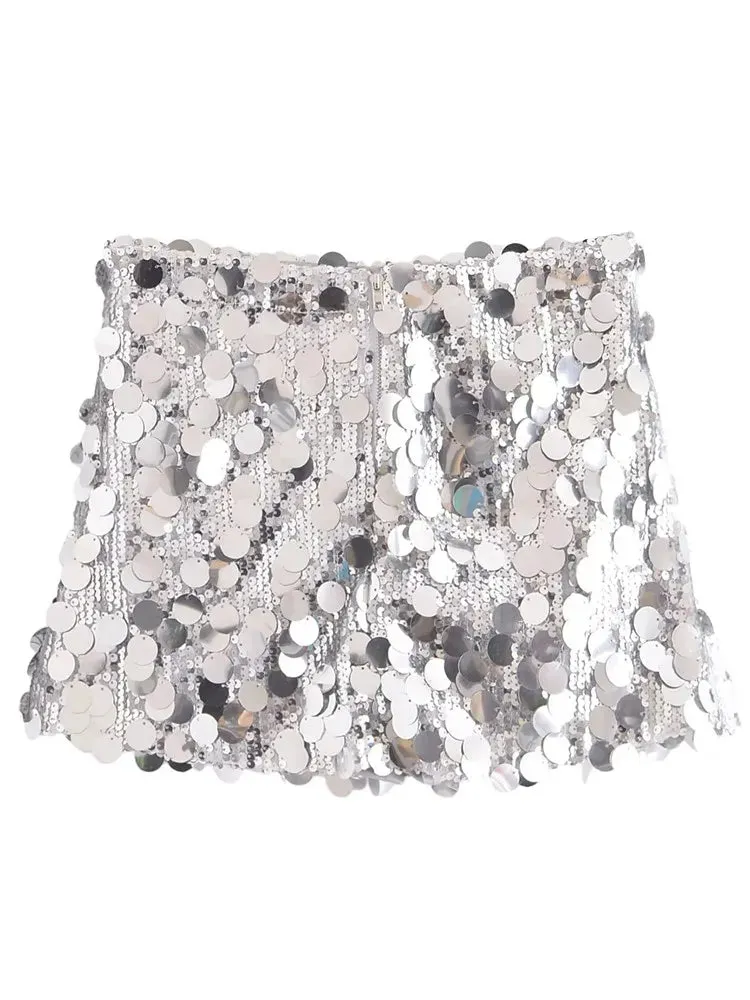 Stella glitter mini skirt