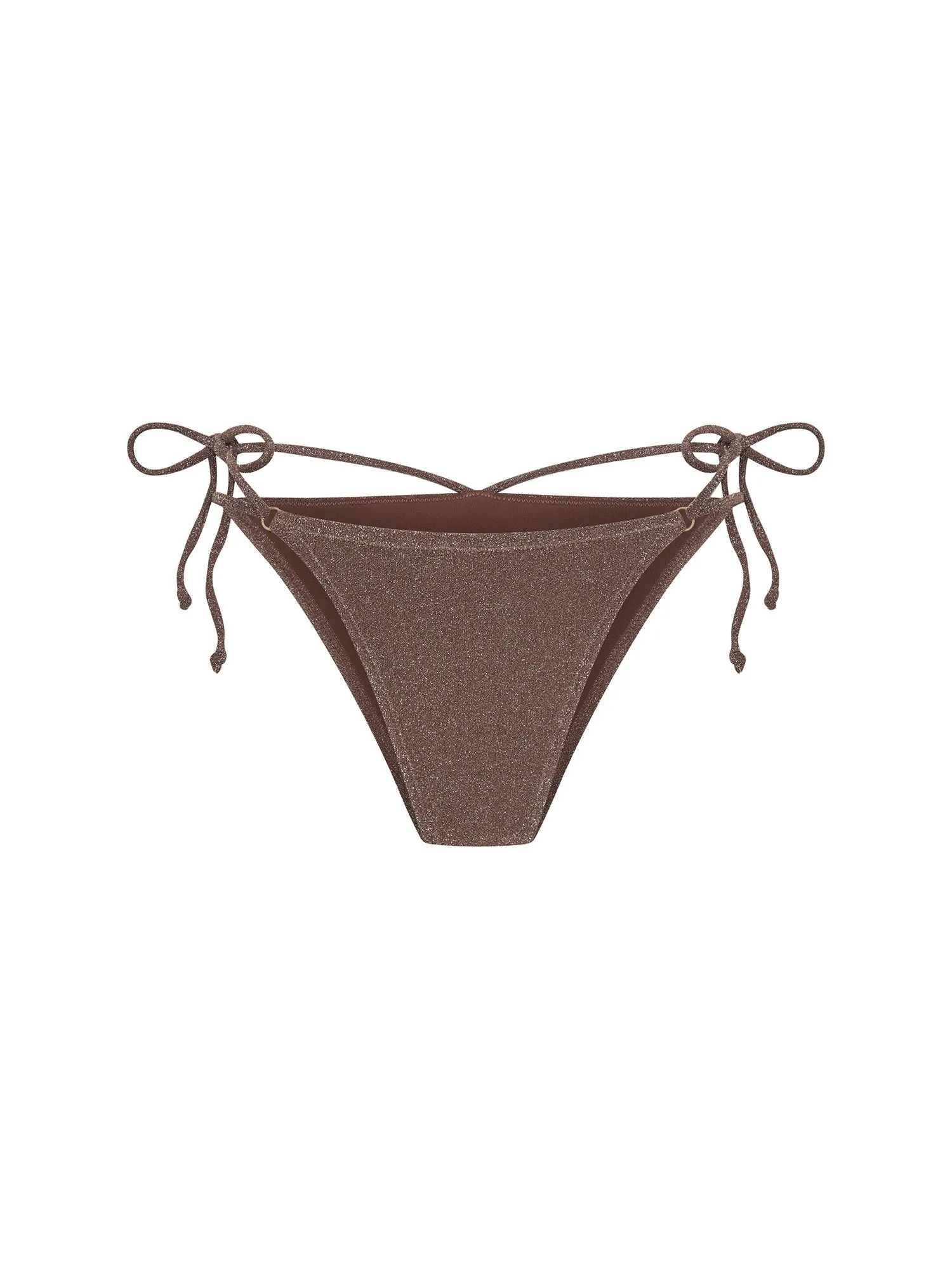 Swimwear Shimmer Hi-Leg String Bottom High Absorbency Espresso