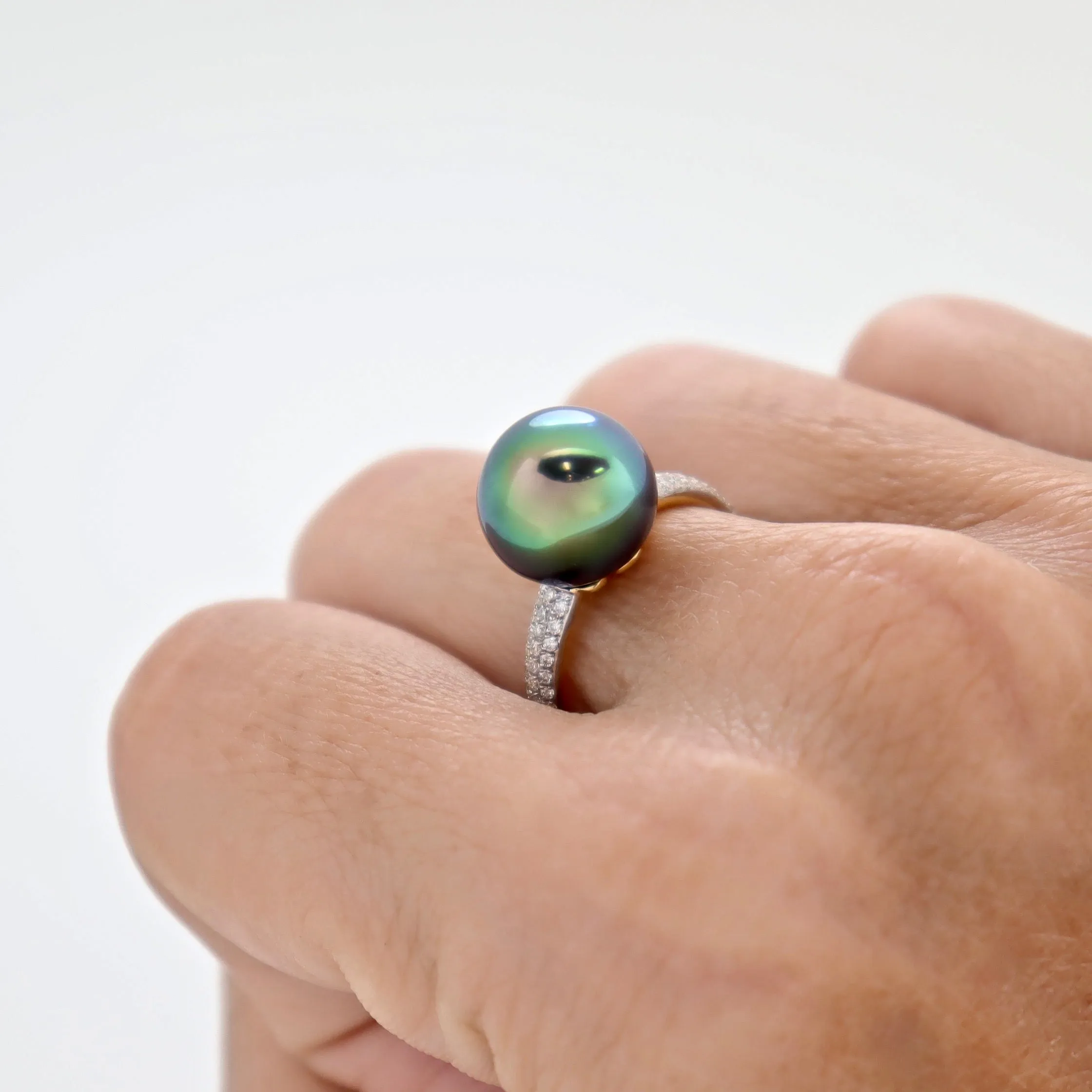 Tahitian Pearl Ring - Eternity Collection - BAPOJD1210