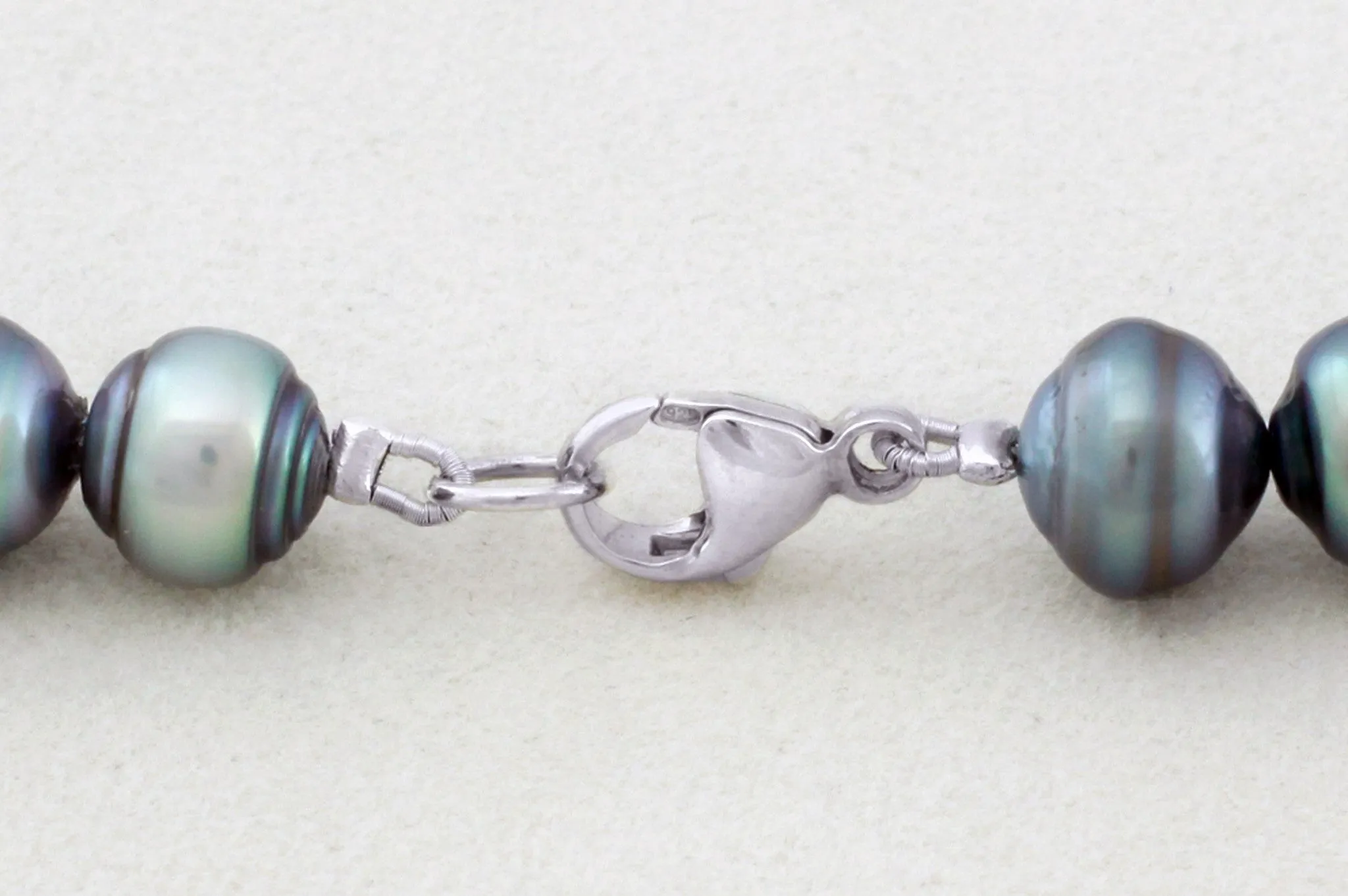 Tahitian pearl strand - silver clasp - NESVPE01140