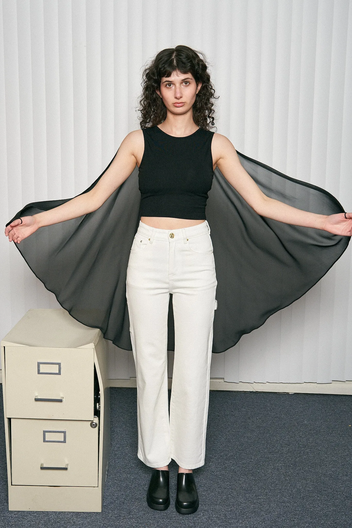 Tencel Cape Crop