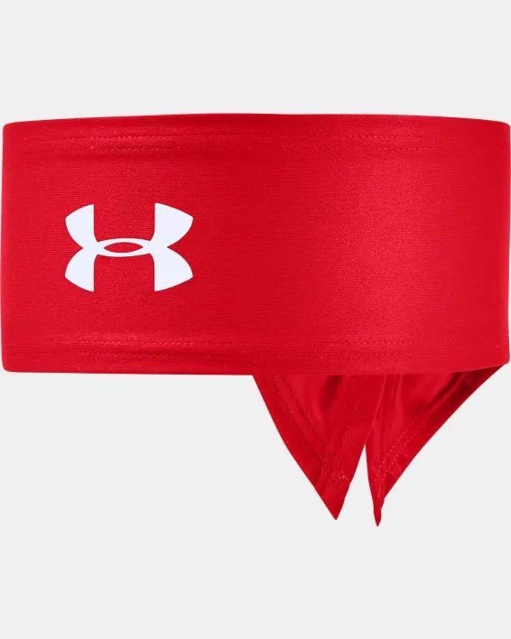 Under Armour Tie Headbands - Red, White, or Black