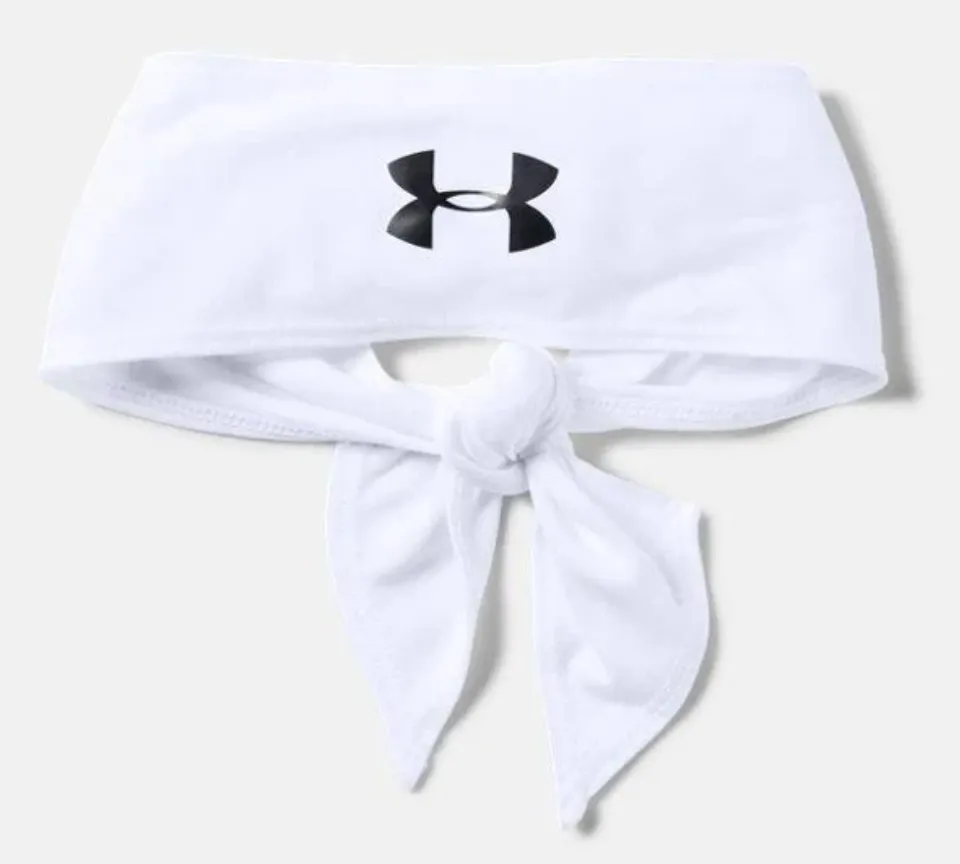 Under Armour Tie Headbands - Red, White, or Black