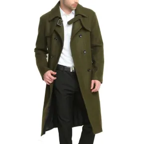 West Louis™ Classic Men Double Button Woolen Coat