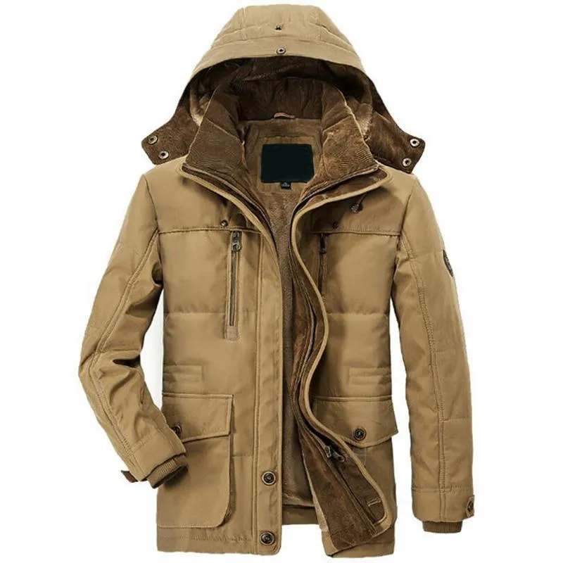 West Louis™ Detachable Hat Wool Liner Parka