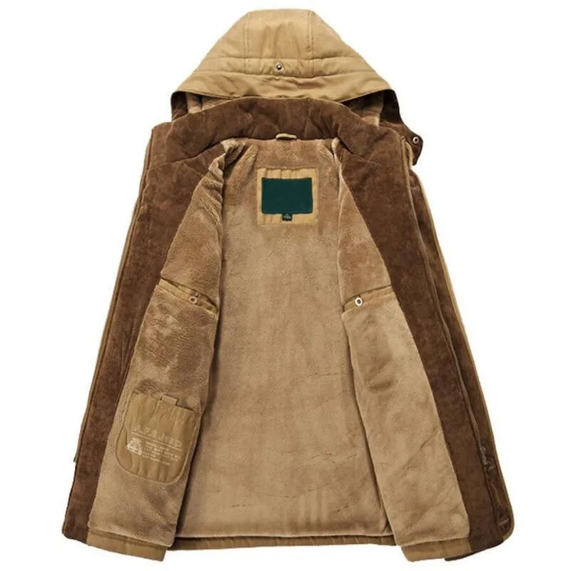 West Louis™ Detachable Hat Wool Liner Parka