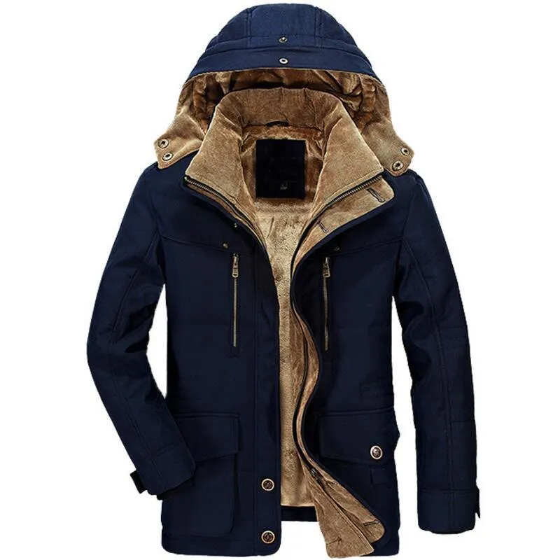 West Louis™ Detachable Hat Wool Liner Parka