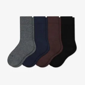 Youth Dress Calf Sock 4-Pack